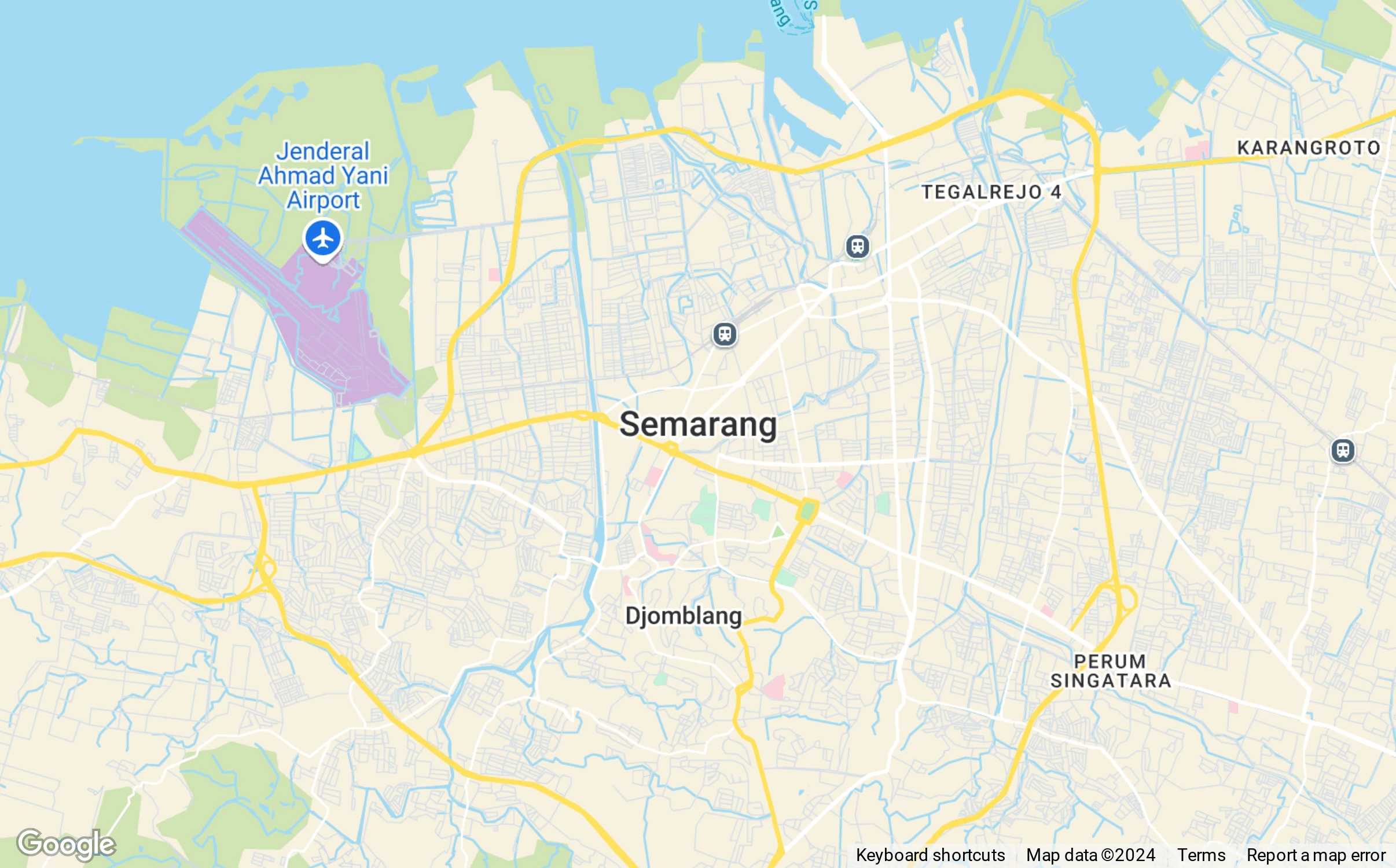 Map of Semarang, Indonesia